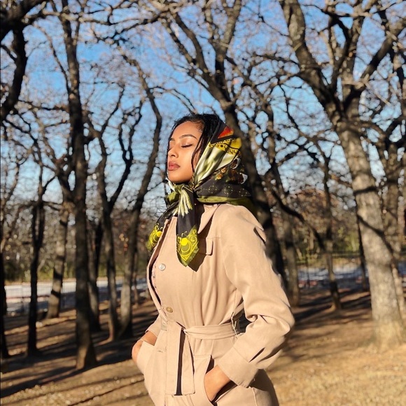 Custom designed crafted from elegant luxurious and versatile mulberry silk scarf - Picture 3 of 3